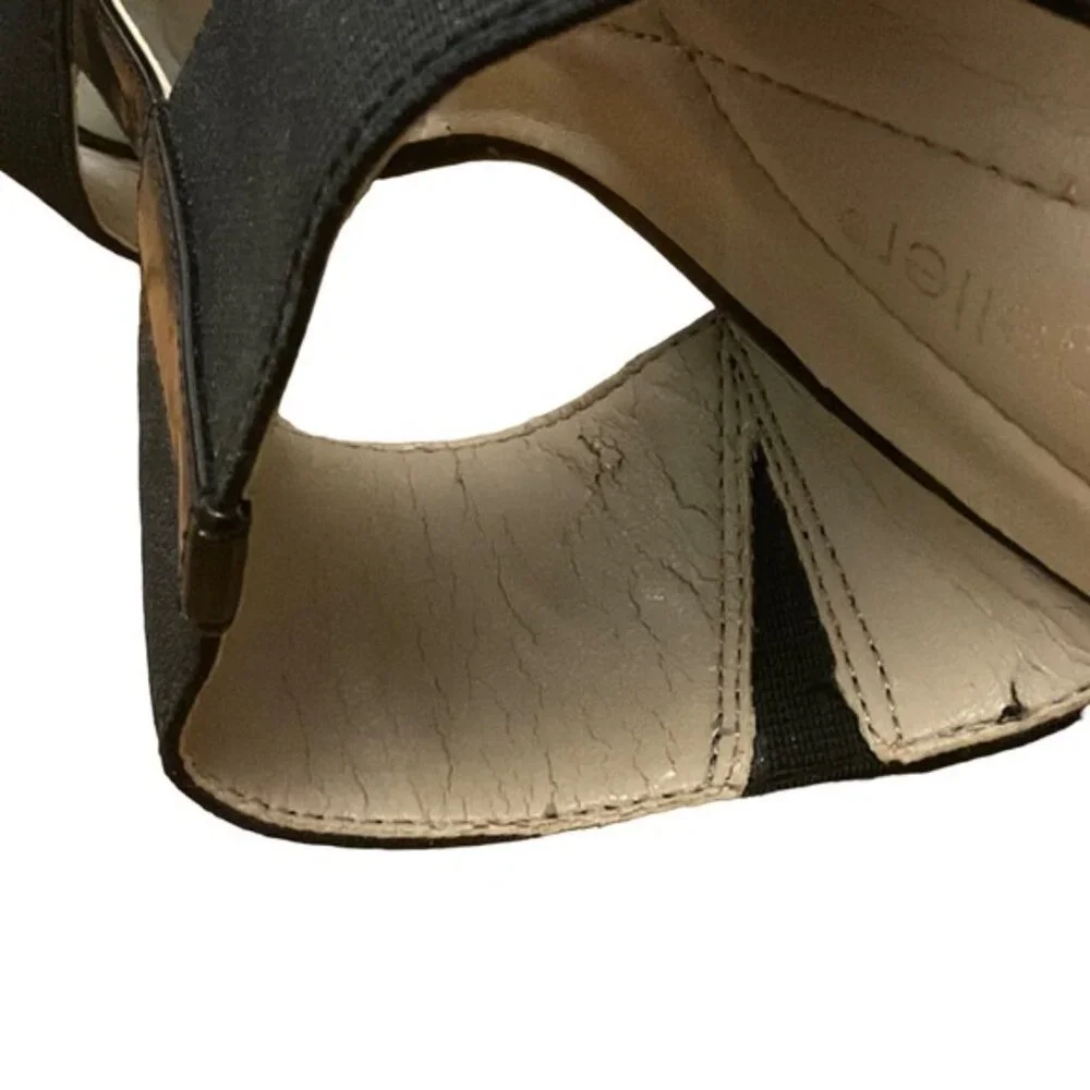 Andrew Geller | Black Wedges with Tan Base | Size 6.5